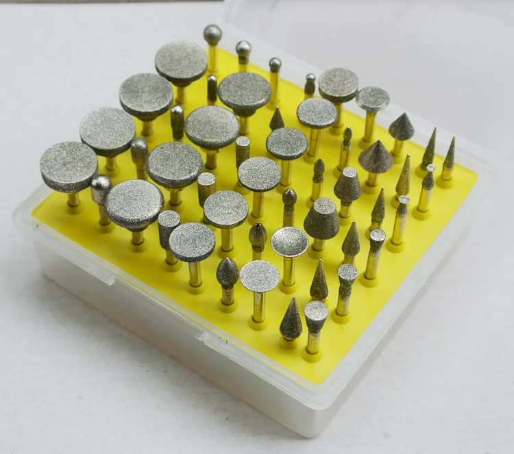50pcs diamond Electroplate coated grinding head 1/8