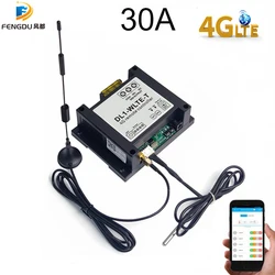 App 4G LTE Temperature Sensor 2 Relay Controller DL1-WLTE-T/TVC Switch Power Off Alarm SIM SMS Call Remote Control Freezer