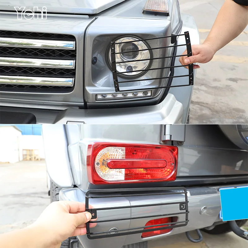 For Mercedes Benz G class W463 2004-2018 Car Headlight Protective Cover Turn Signal Fog Light Protective Cover Car Accessories