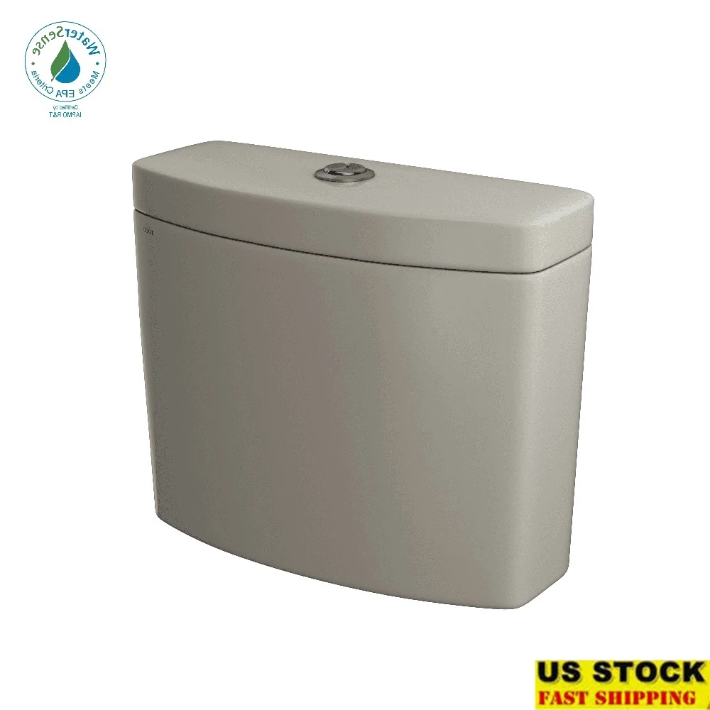 

Бачок для унитаза с двойным смывом, совместимый с Aquia IV WaterSense, сертифицированный 0,9 GPF 1,28 GPF, хромированный кнопочный бак для чаши.