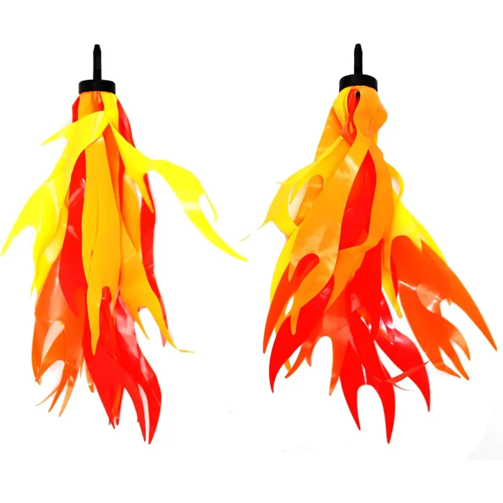 

Bicycle Scooter Handlebar Flame Streamers, 10-Inch Kids Bike Streamers, Easy Install