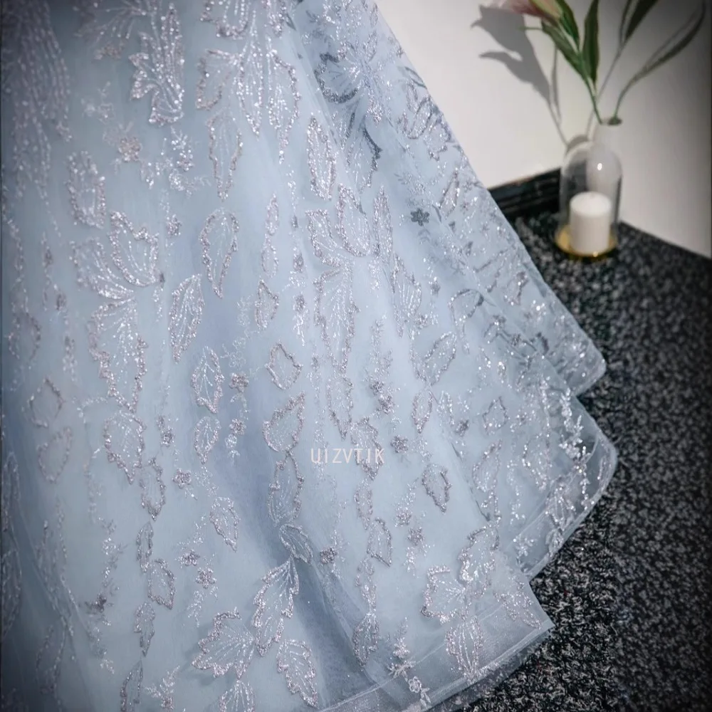 カスタマイズされたボールガウンの女性のウェディングドレススパンコールウエディングパーティー誕生日イブニングドレスフォーマル Vestido デ Noche ローブ · ド · ソワレ