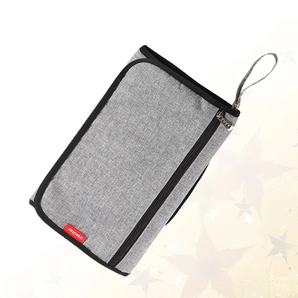 

1Pcs Baby Diaper Mat Foldable Nappies Changing Pad Portable Waterproof Grey Compact Lightweight Travel Friendly