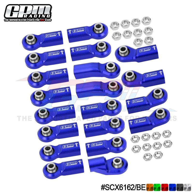 

GPM 7075Alu For Original Full Set Link Bar Ends AXIAL 1/6 SCX6 Jeep Trial Honcho