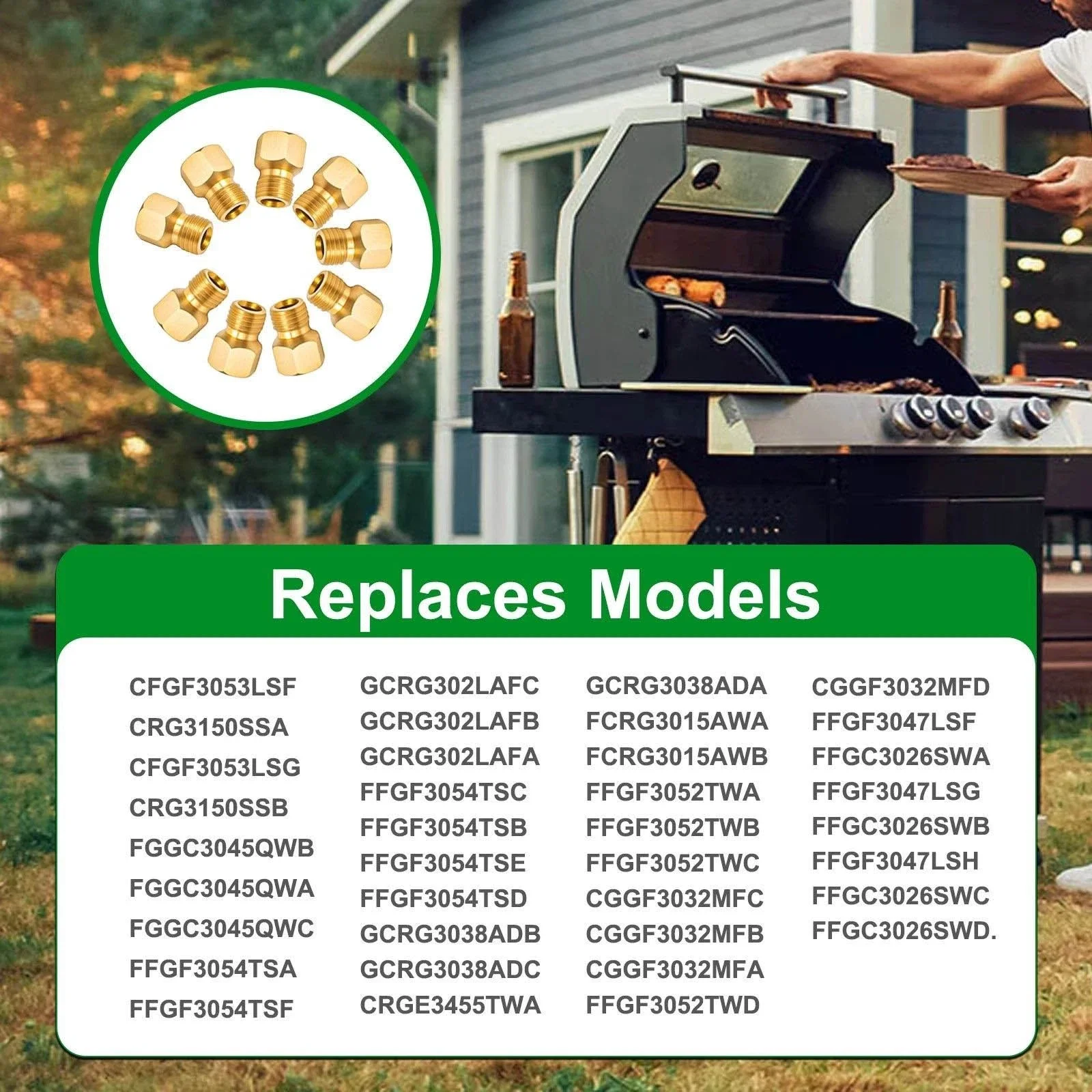 Durable Brass Jet Orifice Gas Nozzle Universal Stove Injector Hex Metal Oven Fitting Precision Gas Range Tip Assortment