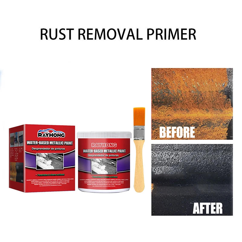 100ML Car Rust Converter Water-Based Auto Anti Rust Paste Metal Surfaces Rust Remover Car Chassis Rust Converter