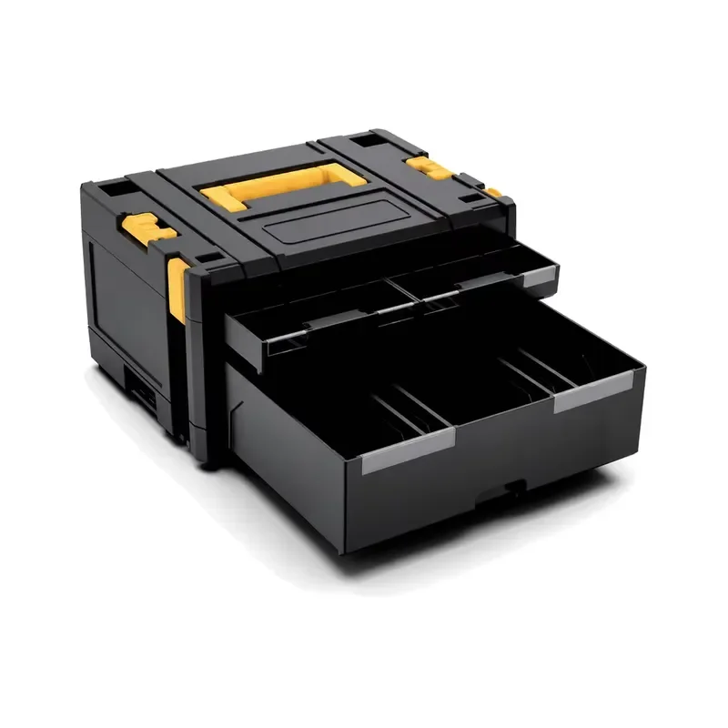 Portable Plastic Tool Box Organizer with Handle Durable Storage Case for Hardware Screwdriver Wrench Repair Kit Home Workshop