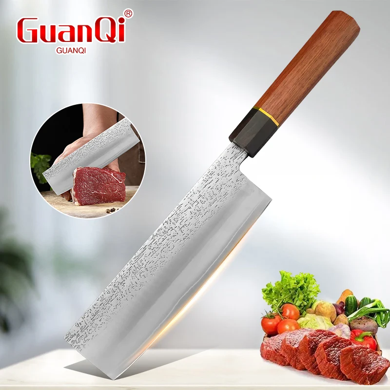 

Triple-Layered Steel Kitchen Knife Chef Boning Utility Knife Slicing Filleting Fish Vegetable Meat Cleaver High Quality Knife