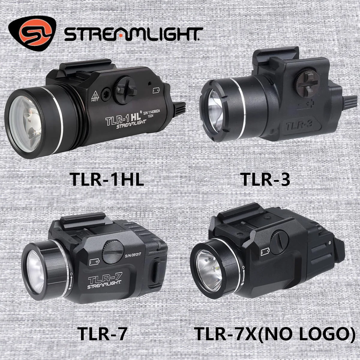 Streamlight TLR TLR-1 TLR-1HL TLR-3 TLR-7 TLR-7X Surefire X300 ULTRA Airsoft Pistol Gun Light For Glock 17 Flashlight view 3