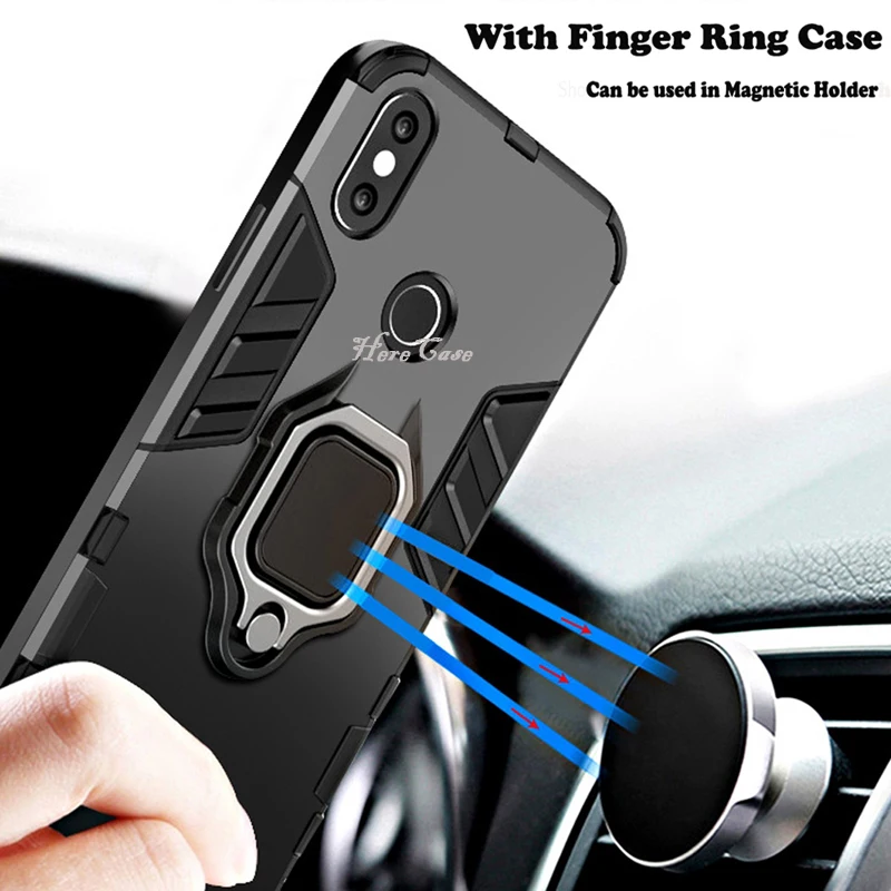 For Xiaomi Mi A2 Case Cover For Xiaomi Mi A2 lite Mi A 2 Back Cover Durable Hard PC+Flexible Silicon Rim Bumper Armor Phone Case