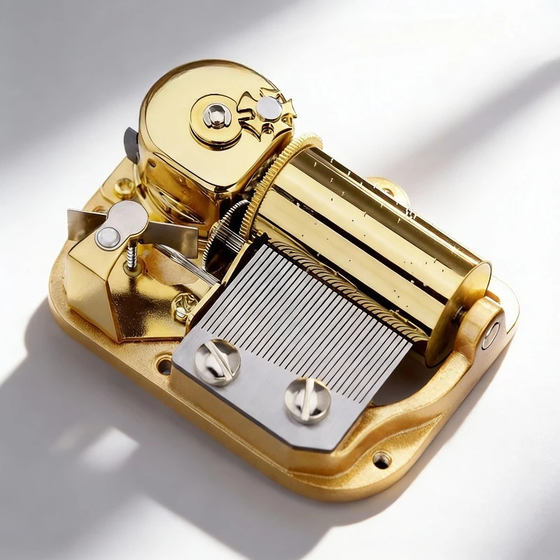 30-tone gold-plated clockwork music box music box movement DIY metal assembly repair accessories accessories creative