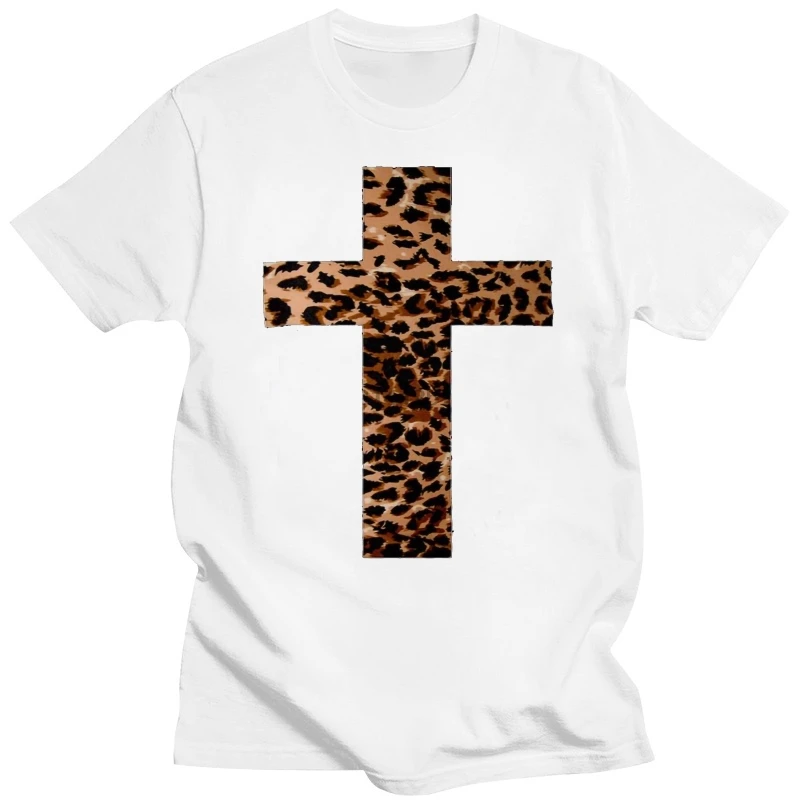 Leopard Cross Religion Cool Hipster T Shirt Men Women Unisex Top  No Pain No Gain 462