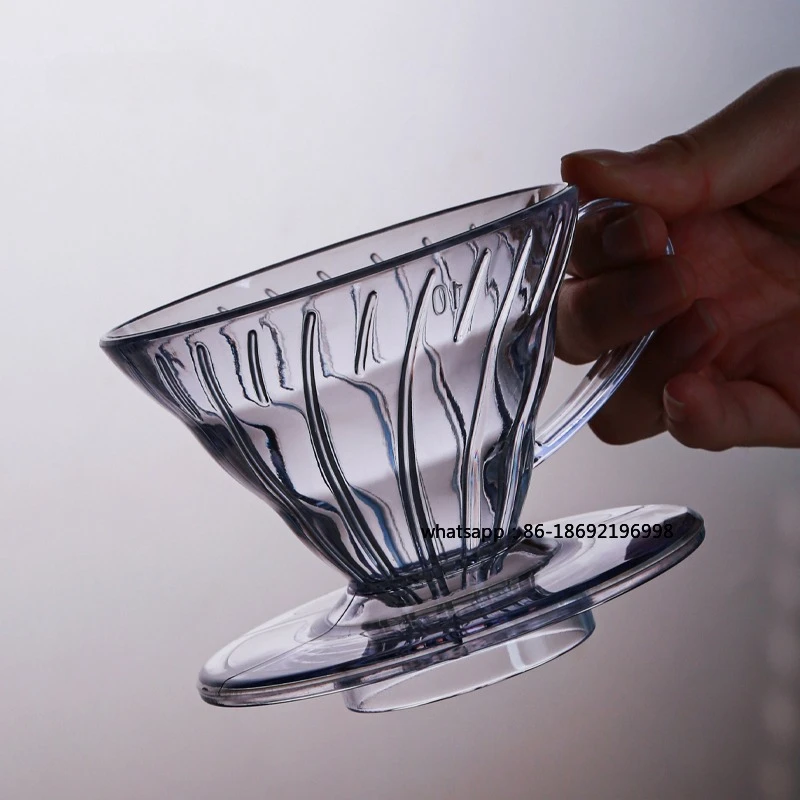 

Многоразовый кофейный фильтр-дриппер из смолы для заваривания кофе методом пуровер, фильтр-воронка для бариста, на 1-2 чашки/на 1-4 чашки