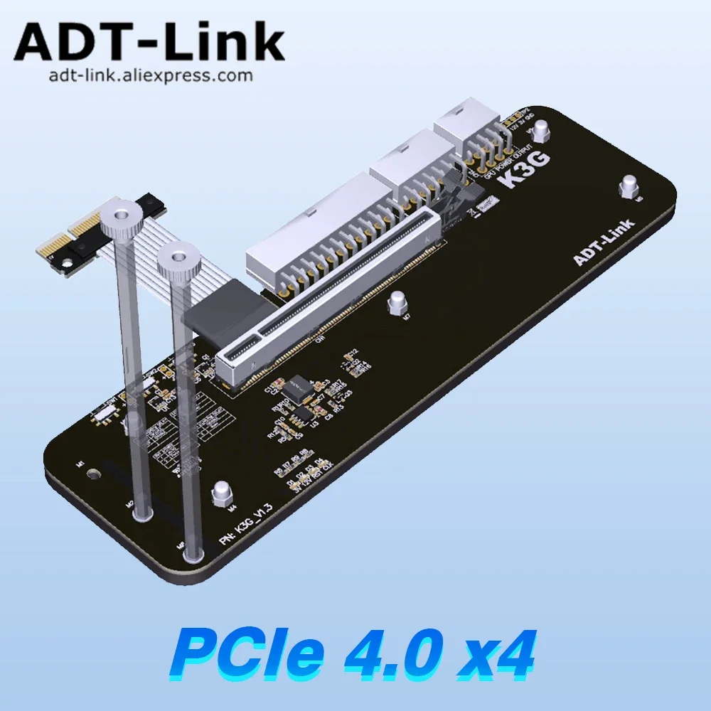 

PCIe 3.0 X4 External Graphics Card Riser Bracket Adapter Cable EGPU for ITX STX NUC - External Graphics Card Stand
