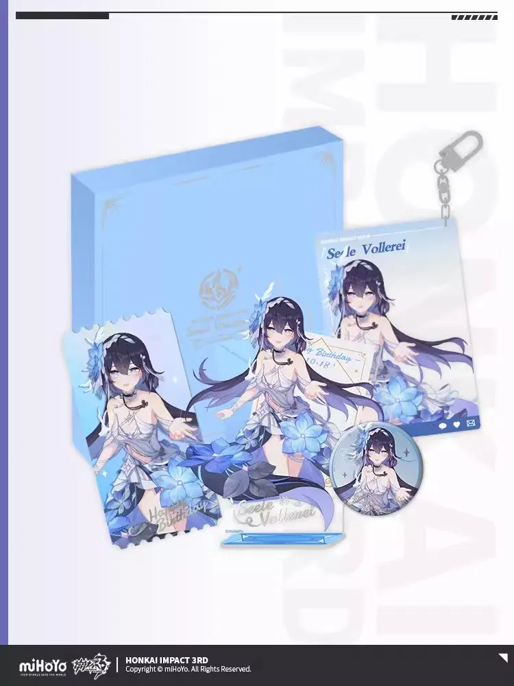 

Pre Sale miHoYo Official Honkai Impact 3 Seele 2023 Birthday Commemorative Gift Box Life and Death The Lawgiver Badge Pendant