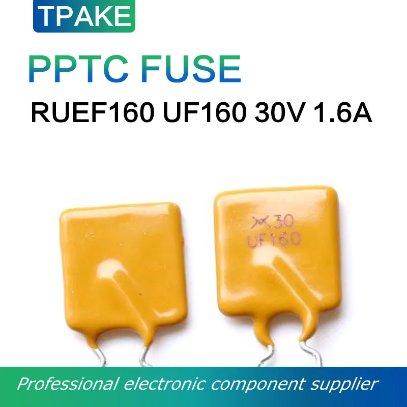 100PCS RUEF160 UF160 30V 1.6A PPTC Resettable Fuse Thermistor