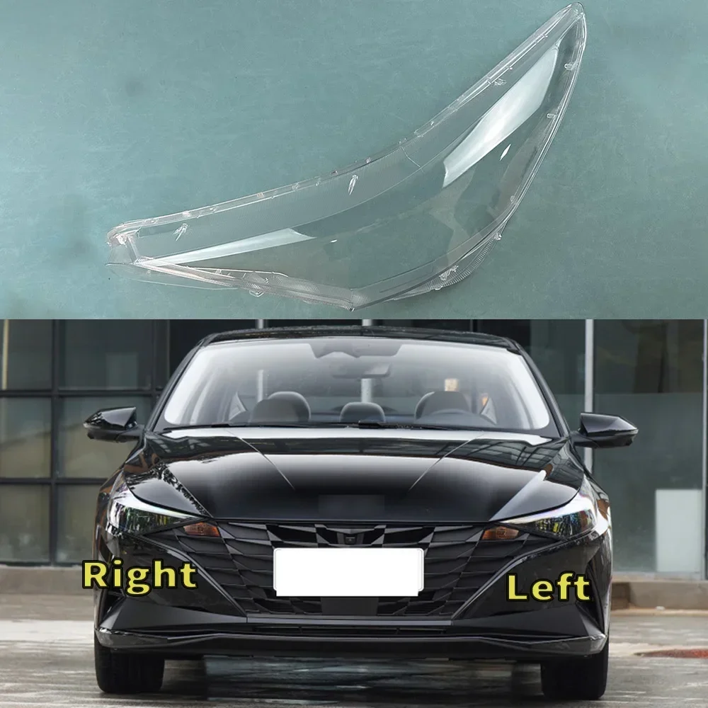 

For Hyundai Elantra 2020 2021 2022 Transparent Headlamp Shell Lampmask Lamp Shade Headlight Cover Replace The Original Lampshade