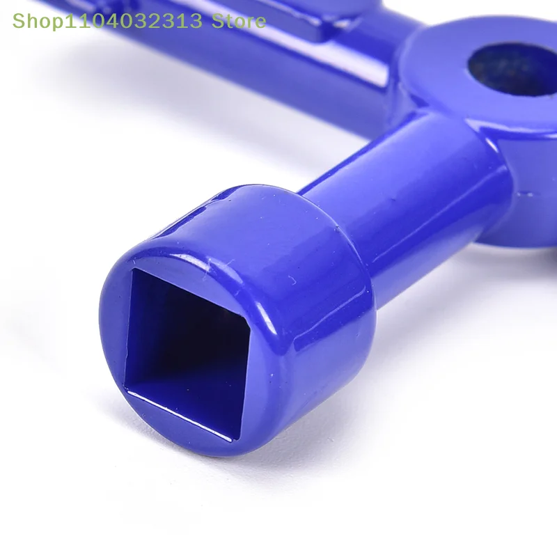 4 Way Utility Key Plumbing Radiator Bleed Gas Electric Meter Stop Cock Tap Metal Train elevator cross key wrench