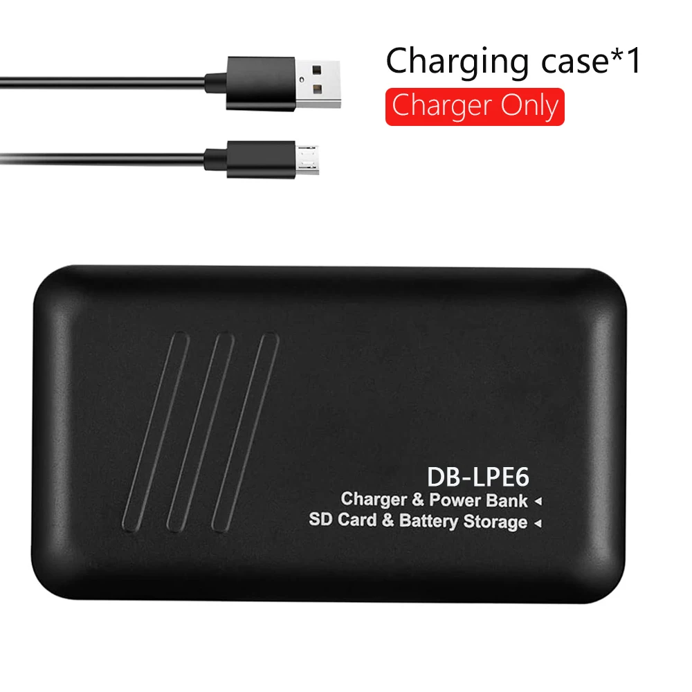 LP-E6NH LP-E6N LP-E6 バッテリーと充電器ケースキヤノン EOS R5 R6