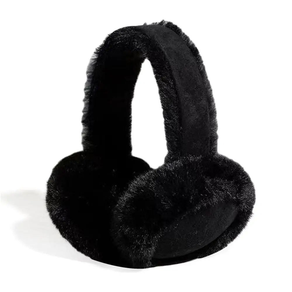 Soft Suede Plush Earmuffs Folding Ear Cap Winter Earmuffs Earflap Keep Warmer Foldable Ear Cover Female Apparel Accessories