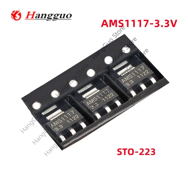 100pcs/Lot AMS1117 AMS1117-3.3V AMS1117-ADJ AMS1117-1.8 AMS1117-1.2  AMS1117-1.5  AMS1117-2.5 AMS1117-5.0 SOT-223 IC