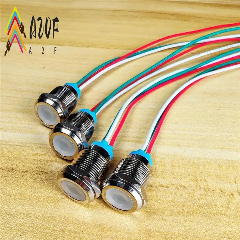 

A20F-Bi-Color(Green&Red) 12Mm(1/2 Inch) Energy Saving Indicator Light, 12Mm 2 Color LED Light 12V/24V/ 20Ma Panel Mount Light