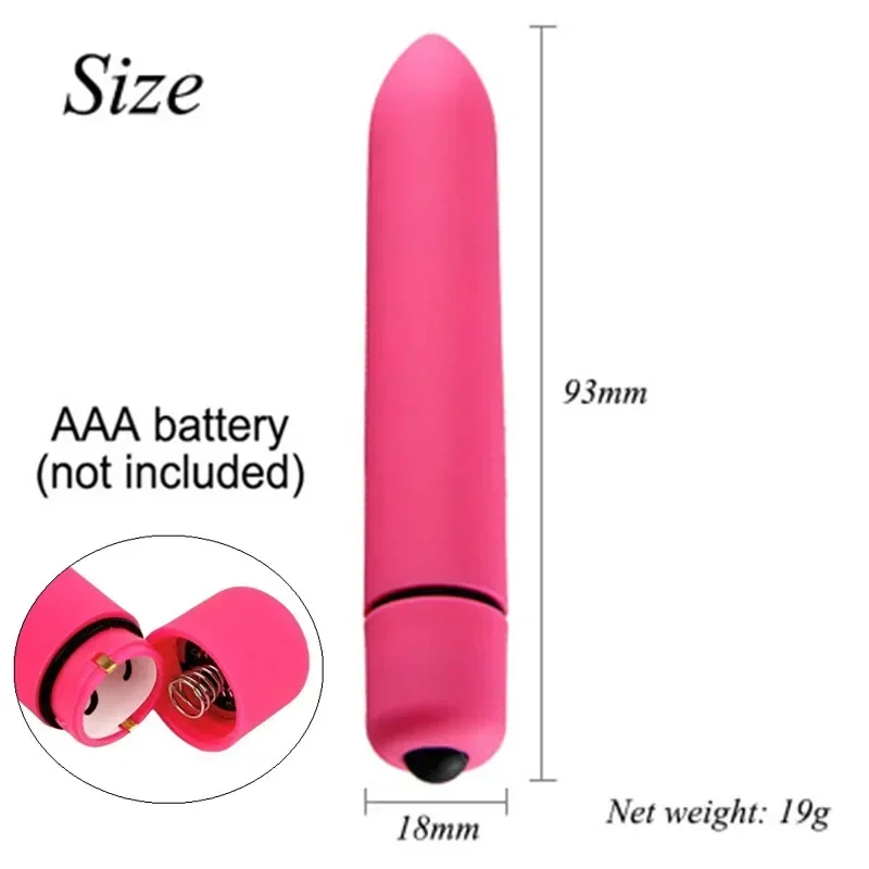 Masajeador estimulador de Vagina Bala para mujeres adultas, Mini masajeador para viajes, vibrador de punto G vibrante, Juguetes sexuales para adultos, 1pc