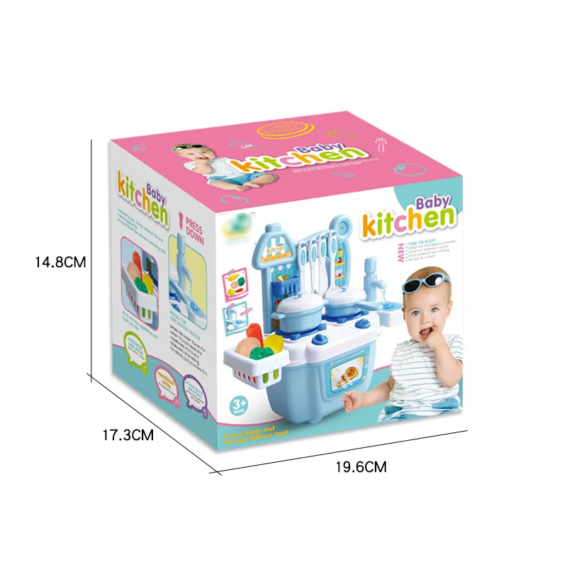 ของเล่นพลาสติกขนาดเล็กเด็กแกล้งทําเป็นเล่นโต๊ะทําอาหารเล่นชุดครัวขนาดเล็กของเล่นสําหรับเด็ก