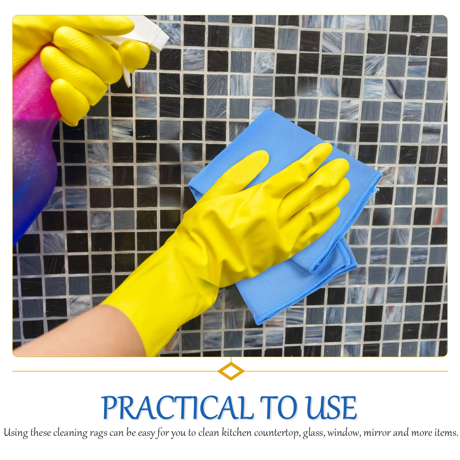 

4pcs Cleaning Car Glass Towel Ultra Soft Reusable Washable For Kitchen Bathroom Glass Window Mirror Car Dusting Towels