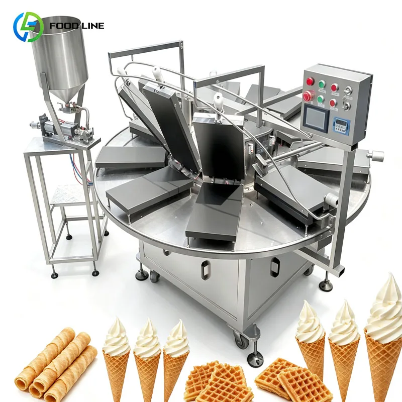 Crispy Wafer Machine Automatic Wafer Roll Tube Production Machine Commercial Bakery Equipment Customized