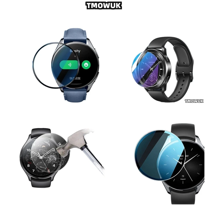 

For Xiaomi Watch S1 S3 Pro S4 Sport Ultra-Clear Tempered Glass Screen Protector Scratch-Resistant 9H Anti-Fingerprint