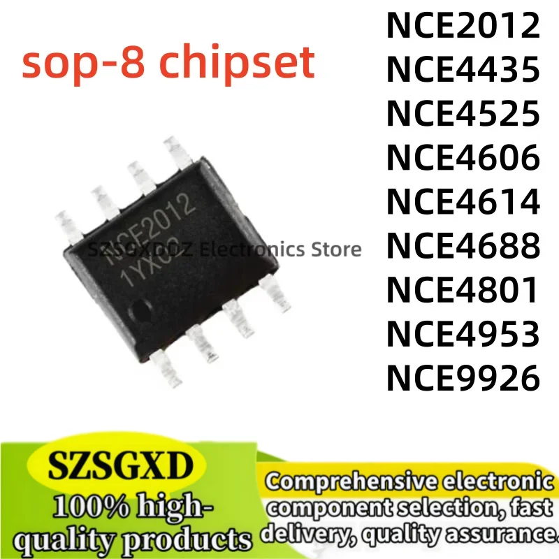 10-50Uds 100% new quality NCE2012 NCE4435 NCE4525 sop-8 NCE4606 NCE4614 NCE4688 NCE4801 NCE4953 NCE9926 sop-8 Chipset