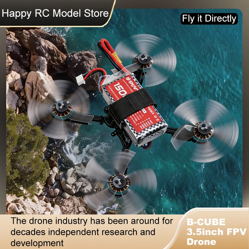 B-CUBE 3.5inch FPV Drone Frame Kit Carbon Fiber Racing Drone Quadcopter INAV Beatflight F722 F745 Ardupilot Flight Control