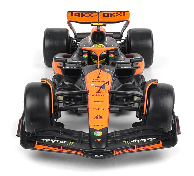 Bburago 1:24 McLaren F1 Team 4 # Lando Norris 81 # Oscar Piastri Druckguss-Automodell Geschenkspielzeug Ferrari Red Bull Mercedes Benz – Detail 6