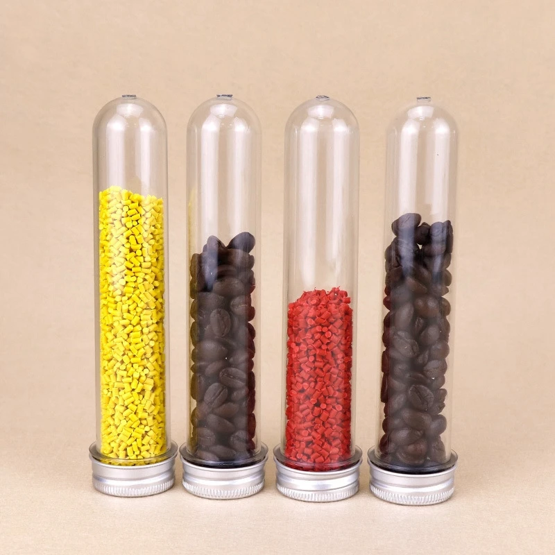 3PCS 30ml transparent cylindrical pet tube Empty bottle mask powder paste capsule candy stationery plastic bottles