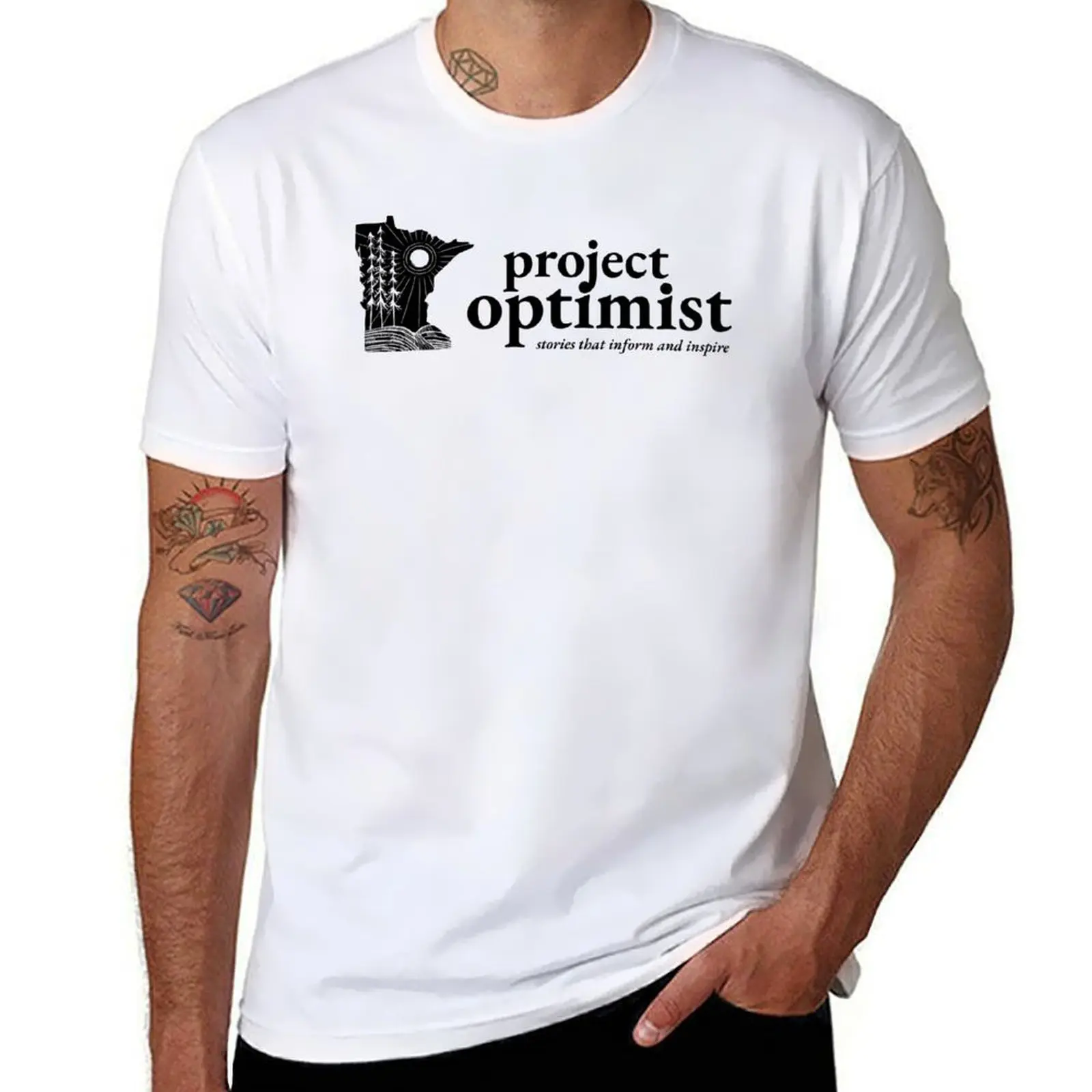 

Project Optimist of Minnesota T-Shirt cotton t shirts man 100% man t shirt heavy cotton t shirt man luxury T-Shirt