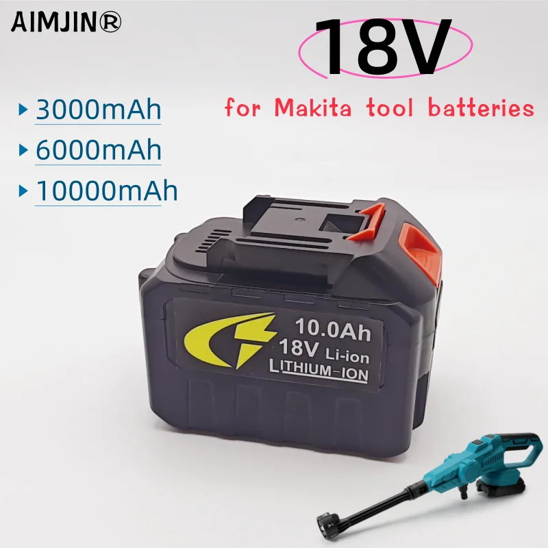 18V 18650 Lithium Battery Rechargeable 10Ah Batteries High-current High Discharge 18 Volt Replace Ba