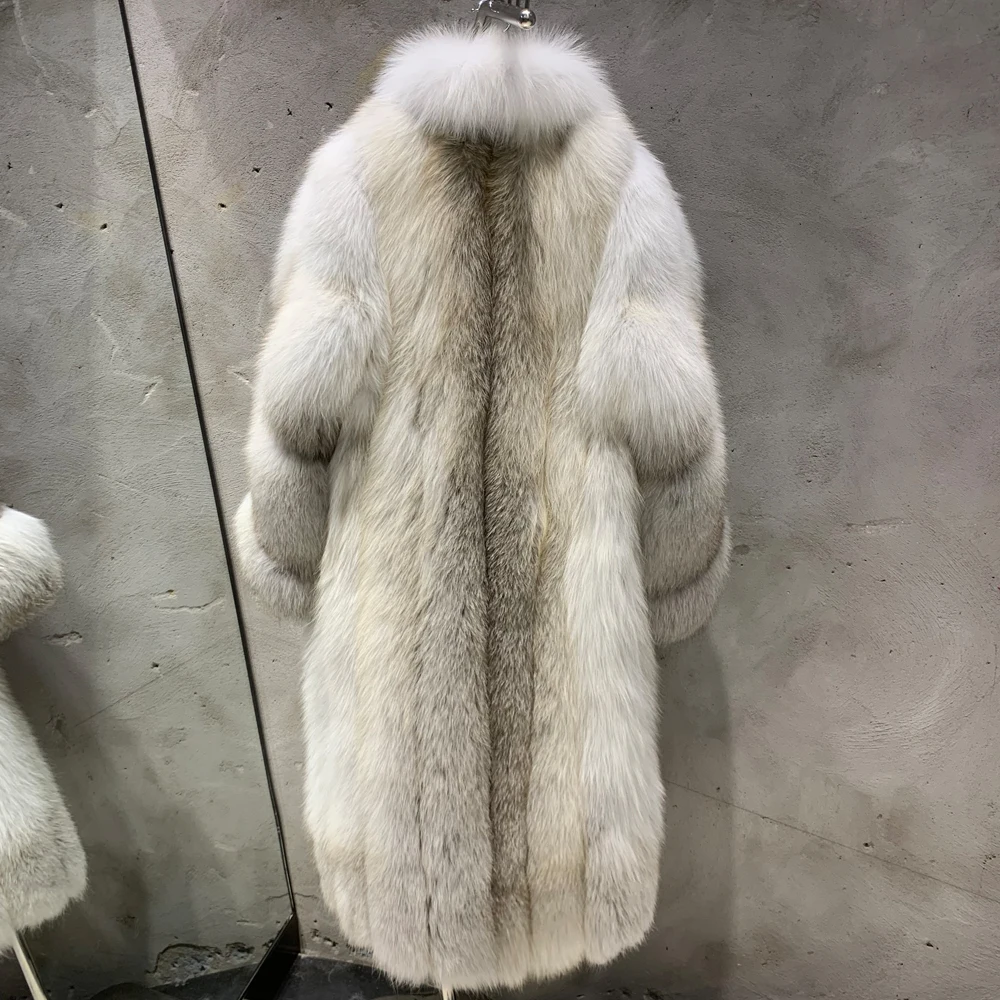 Hot Sales Fox Fur Coat Winter Warm Fur Coats Women Long Fox Fur Coat 2025
