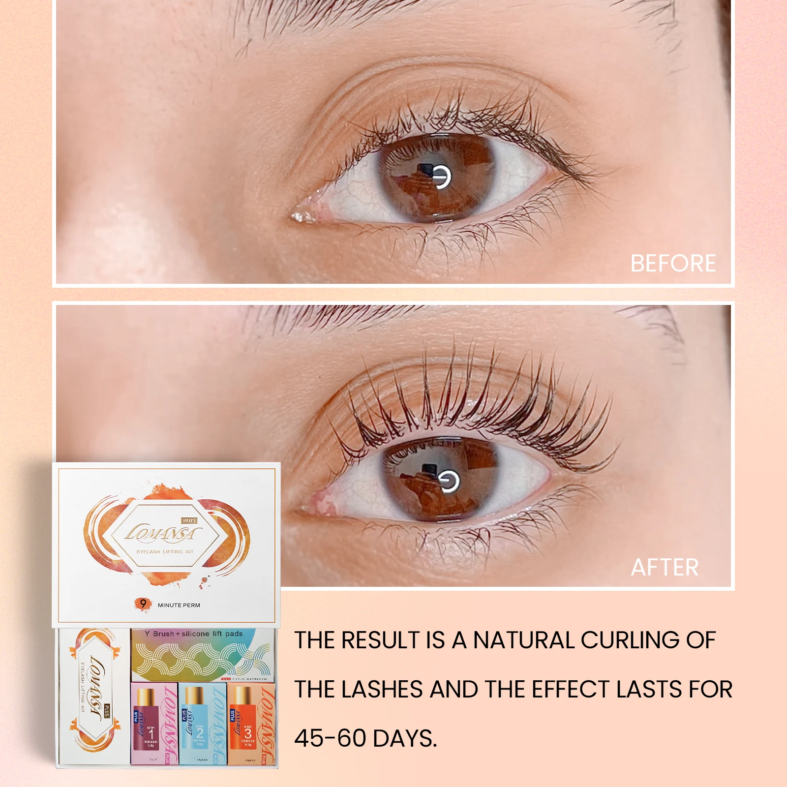 Lomansa 15 stuks/partij 8-12 Minuten Brow Lamineren Kit 2 In 1 Zakje Perm Fixatie Lotion Lash Lifting 6-8 Weken Makeup Tools