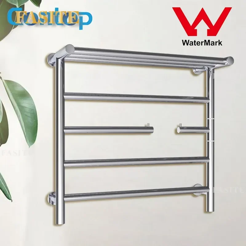 for Intelligent Constant Temperature Electric Towel Rack Household Stainless Steel Mirror Black