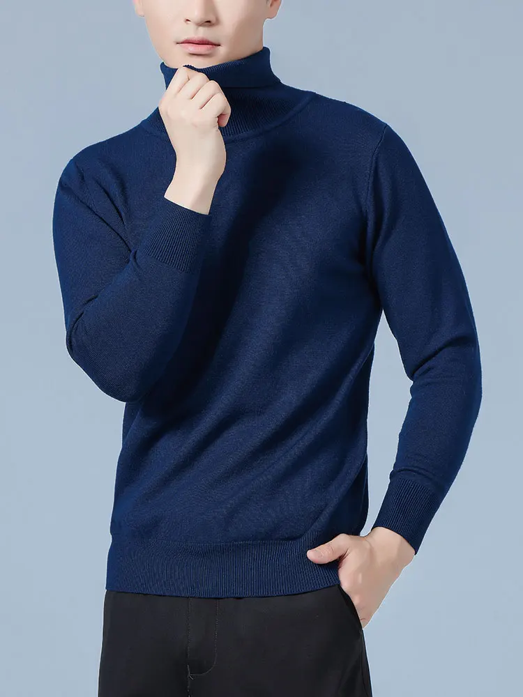 Maglione di cachemire uomo Pullover autunno inverno dolcevita morbido caldo maglione di Cashmere maglione maglioni lavorati a maglia