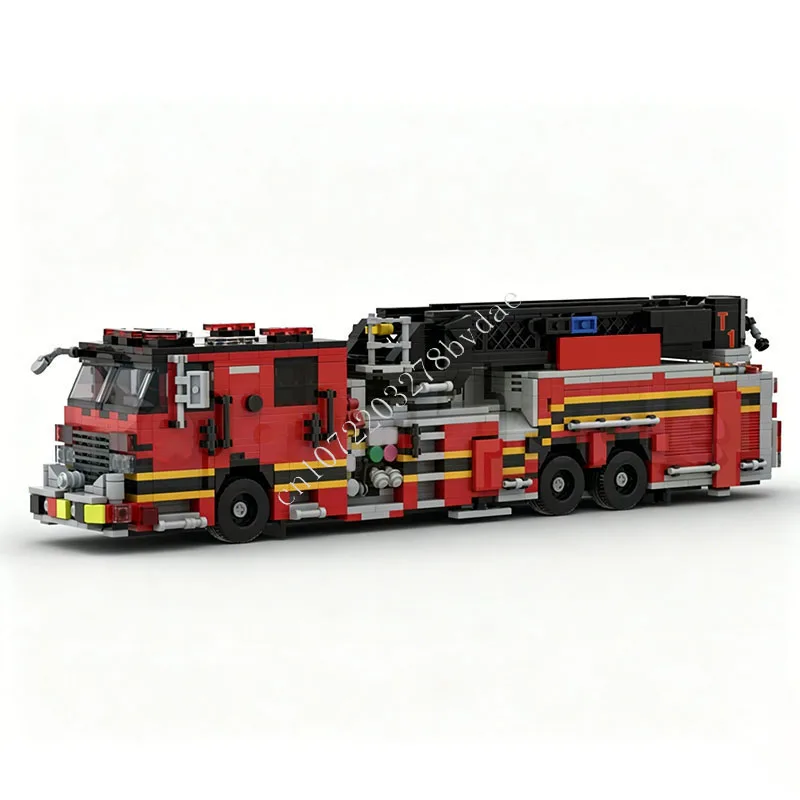 

1702 PCS Fire Truck Building Blocks City Rescue Vehicle Model Educational Assembly Toy Gift For Holiday Adults Home Decoration