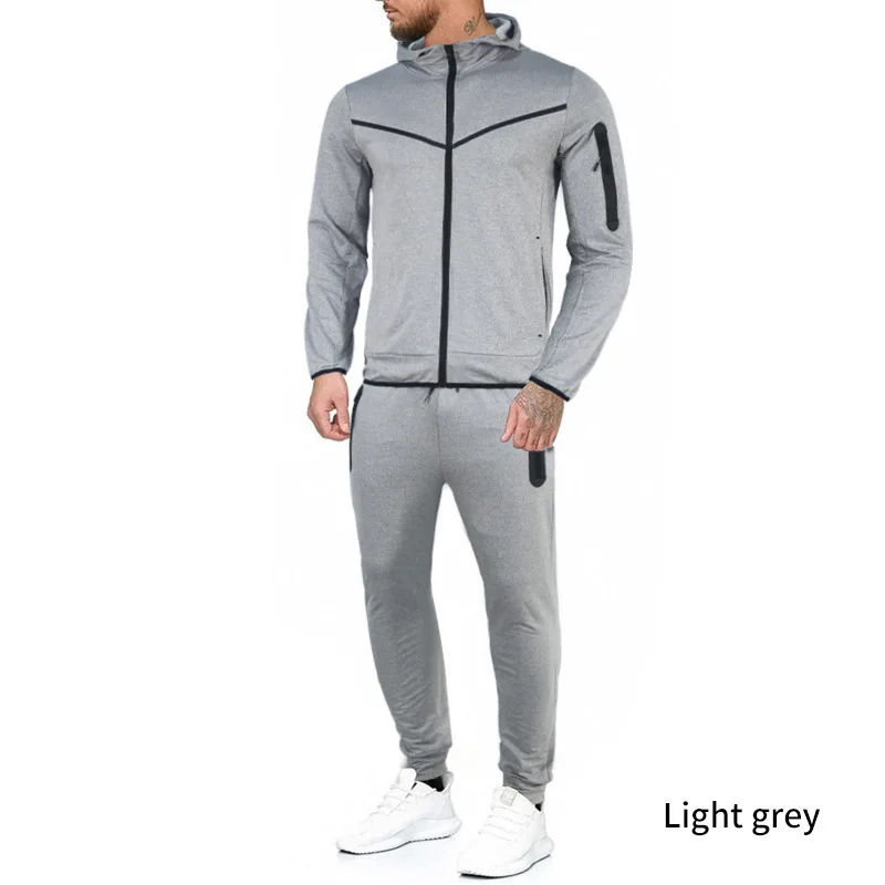 custom training activewear blank zip up two piece sportswear men tracksuit and clothes sports men jogger track suits wear set