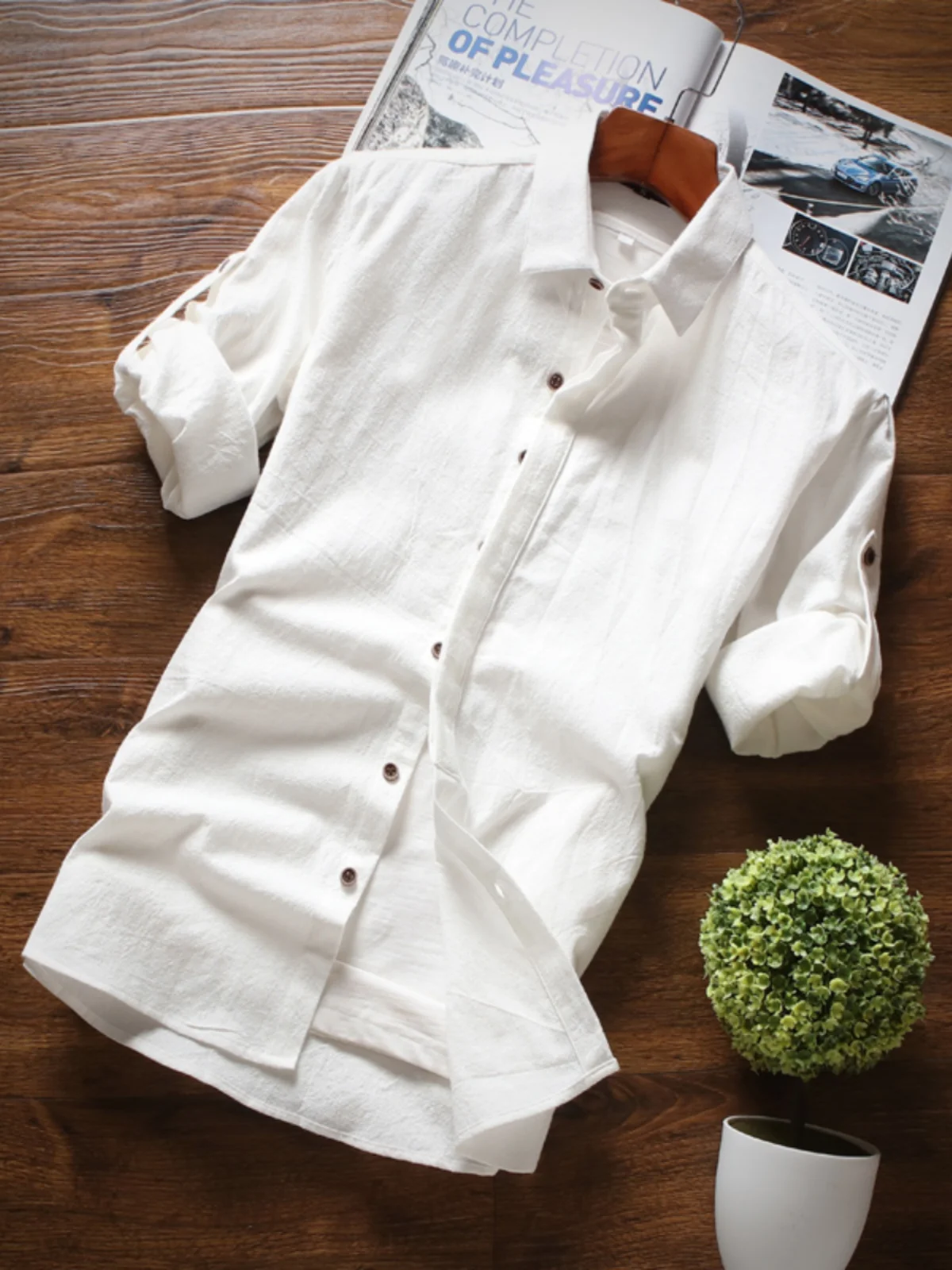 

Мужская летняя рубашка из 100% хлопка, приталенная, тонкая, однотонная, льняная, молодежная, длинная, летняя, для летнего сезона