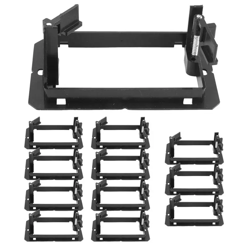 

N82R 12-комп. одноместный (1-местный) монтажный кронштейн для настенной панели низкого напряжения - черный