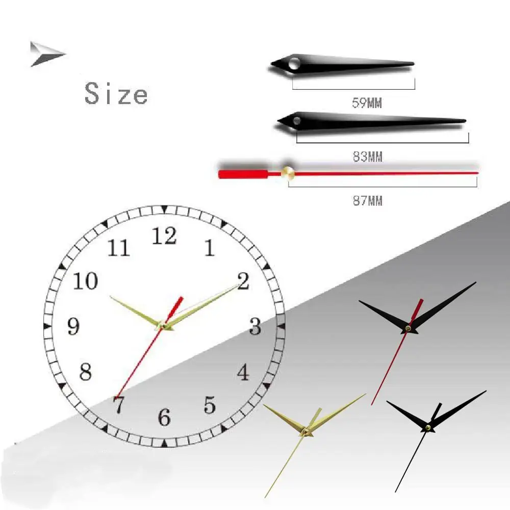 Clock Hands Set  DIY Wall  Clock Needle Pointer Watch Quartz Clock Hands Repair Replacement Parts Accessories