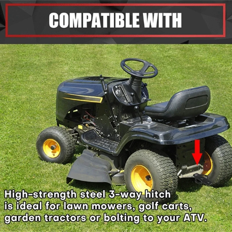 H3CE Multiple Purpose Trailer Obstacle Link Firm Steel Substance 450kg Carrying Capacity For Outdoor Agriculture Landscaping