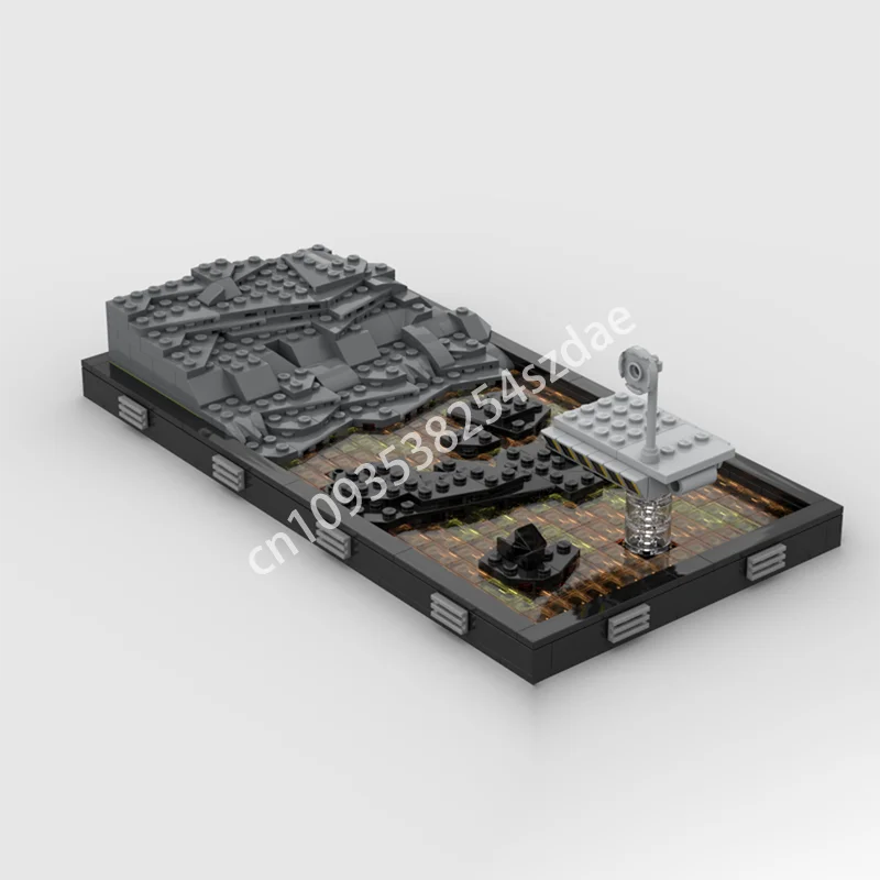 

442pcs MOC Battle On Mustafar Star Battle Building Blocks Constructing Christmas toy Gift Plastic Kids Space imagination up