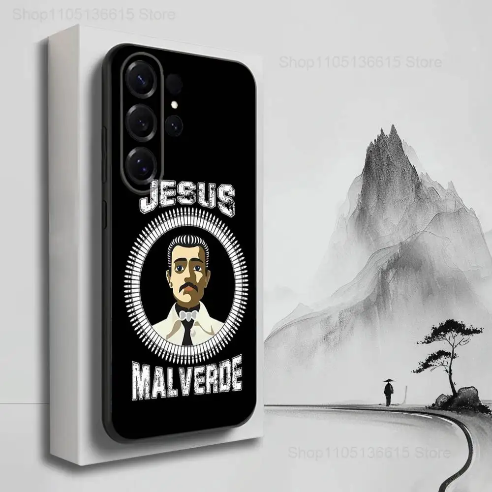 Funda de teléfono Belief J-Jesus m-malverde para Samsung S25, S24, S23, S22, S21, S20, S10, S9, Ultra, Plus, Lite,FE, funda negra de silicona suave