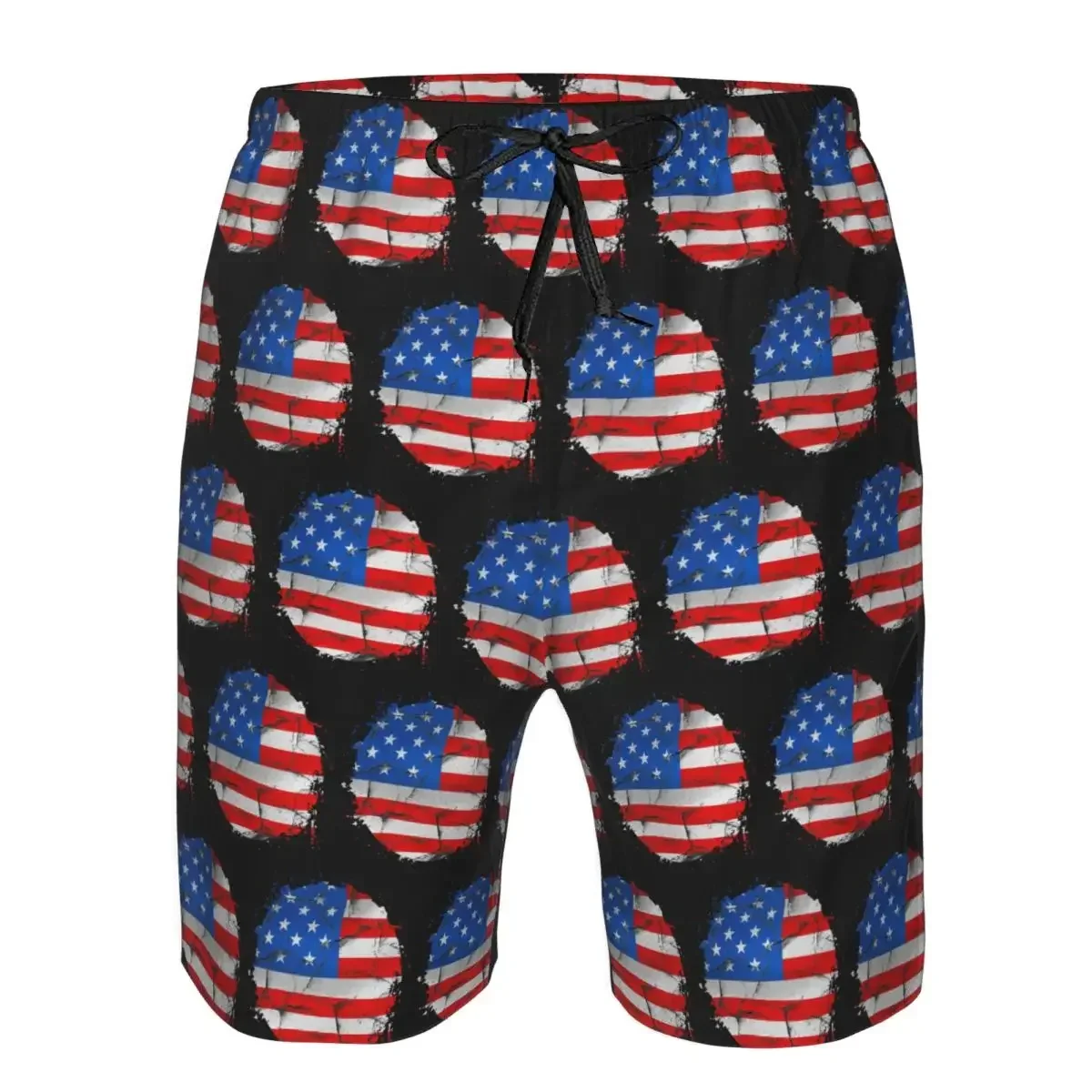 USA America American Flag Trunks Beach Board Shorts Casual Quick Dry Swim Summer Men Pants